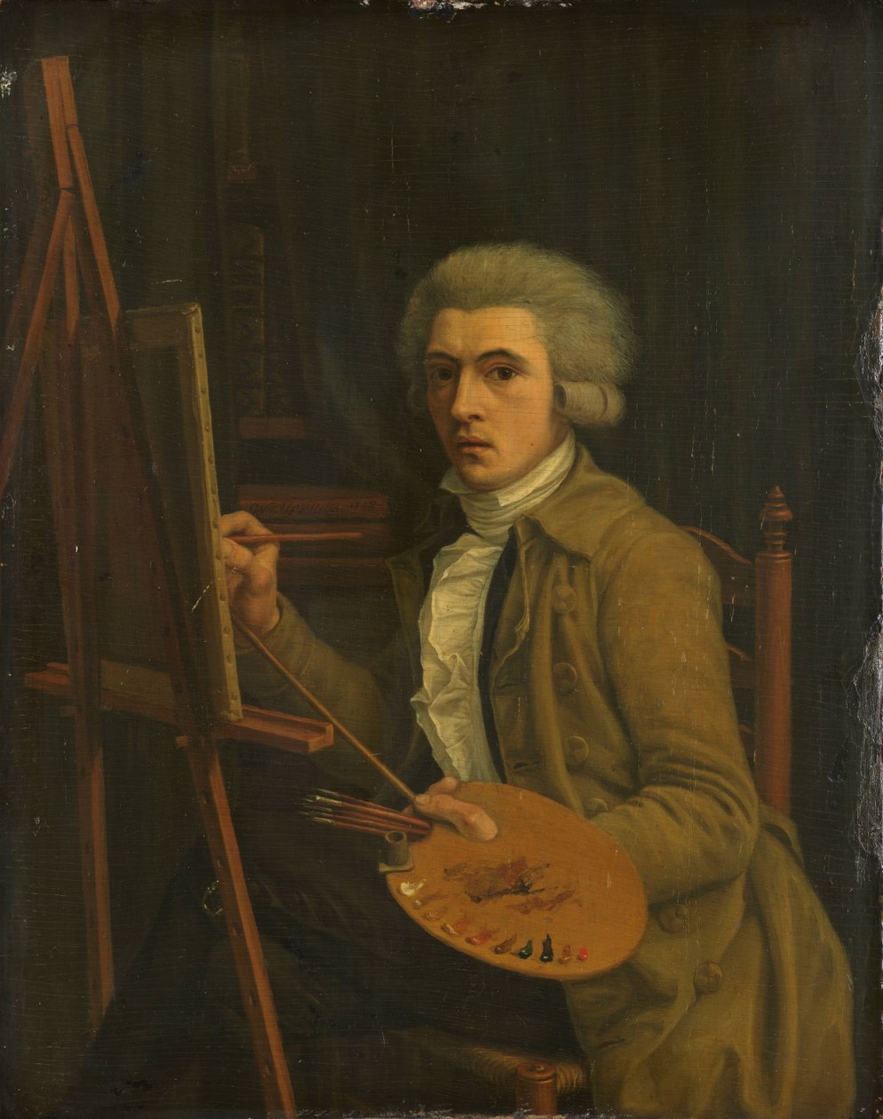 Retrato de un pintor, probablemente el propio artista de Willem Uppink