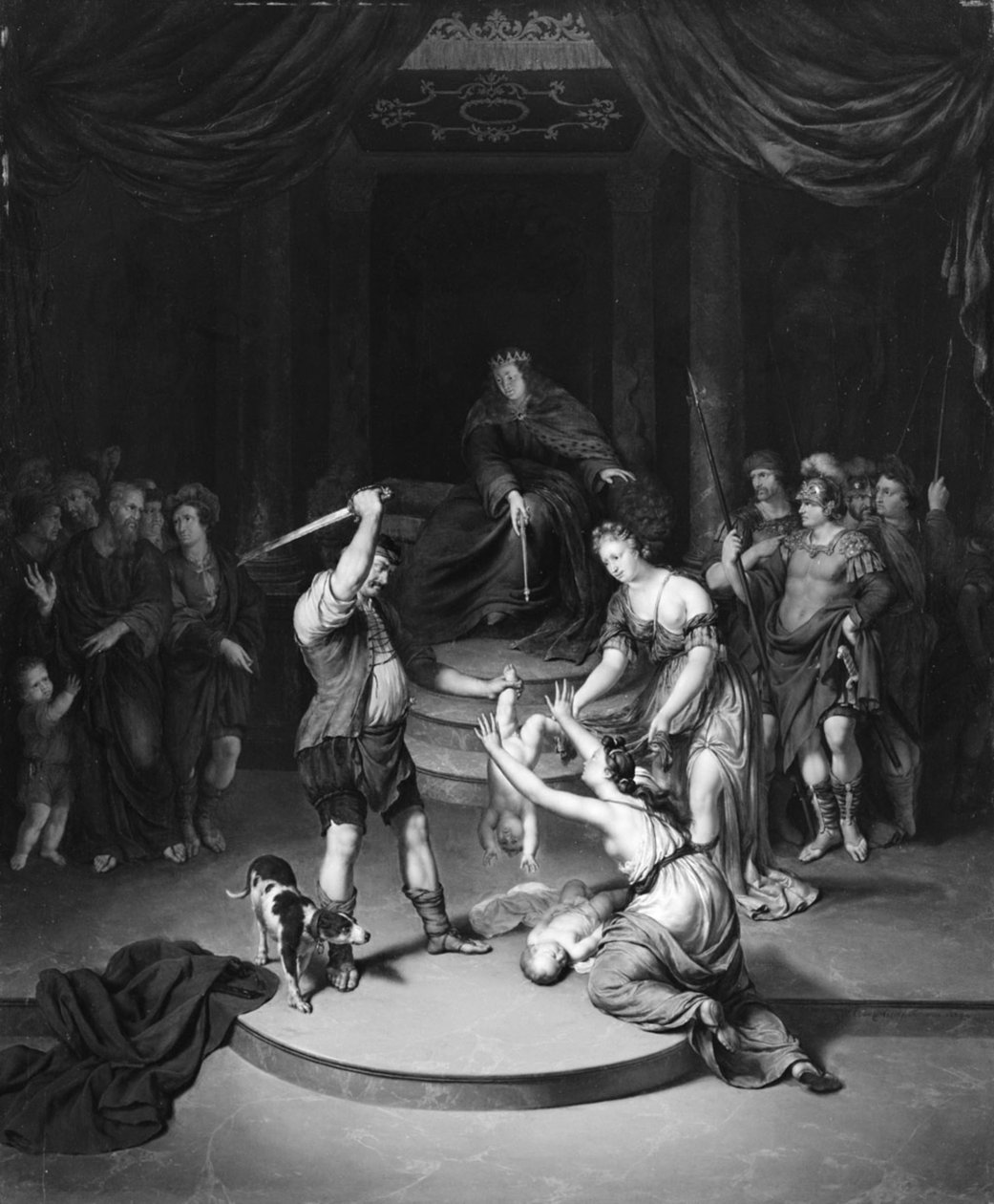 El juicio de Salomón de Willem Van Mieris