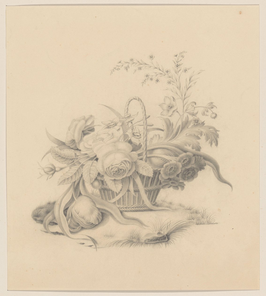 Cesta con flores de Willem Verbeet