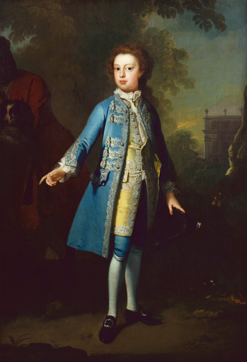 Retrato del tercer duque de Chandos de niño (óleo sobre lienzo) de Willem Verelst