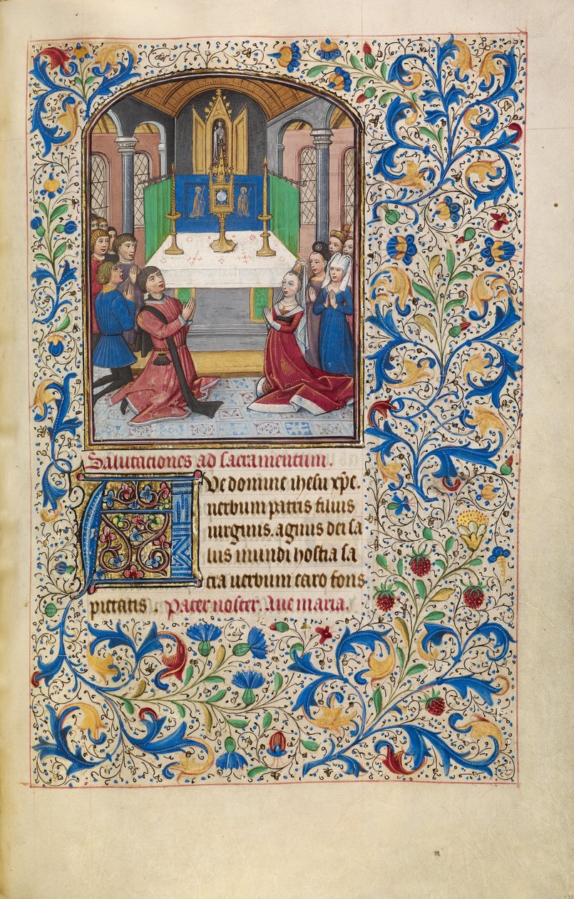 Die Anbetung der Eucharistie de Willem Vrelant