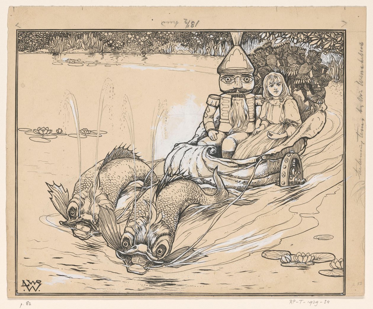 Cascanueces y Marie en un carro de conchas de Ludwig Willem Reymert Wenckebach