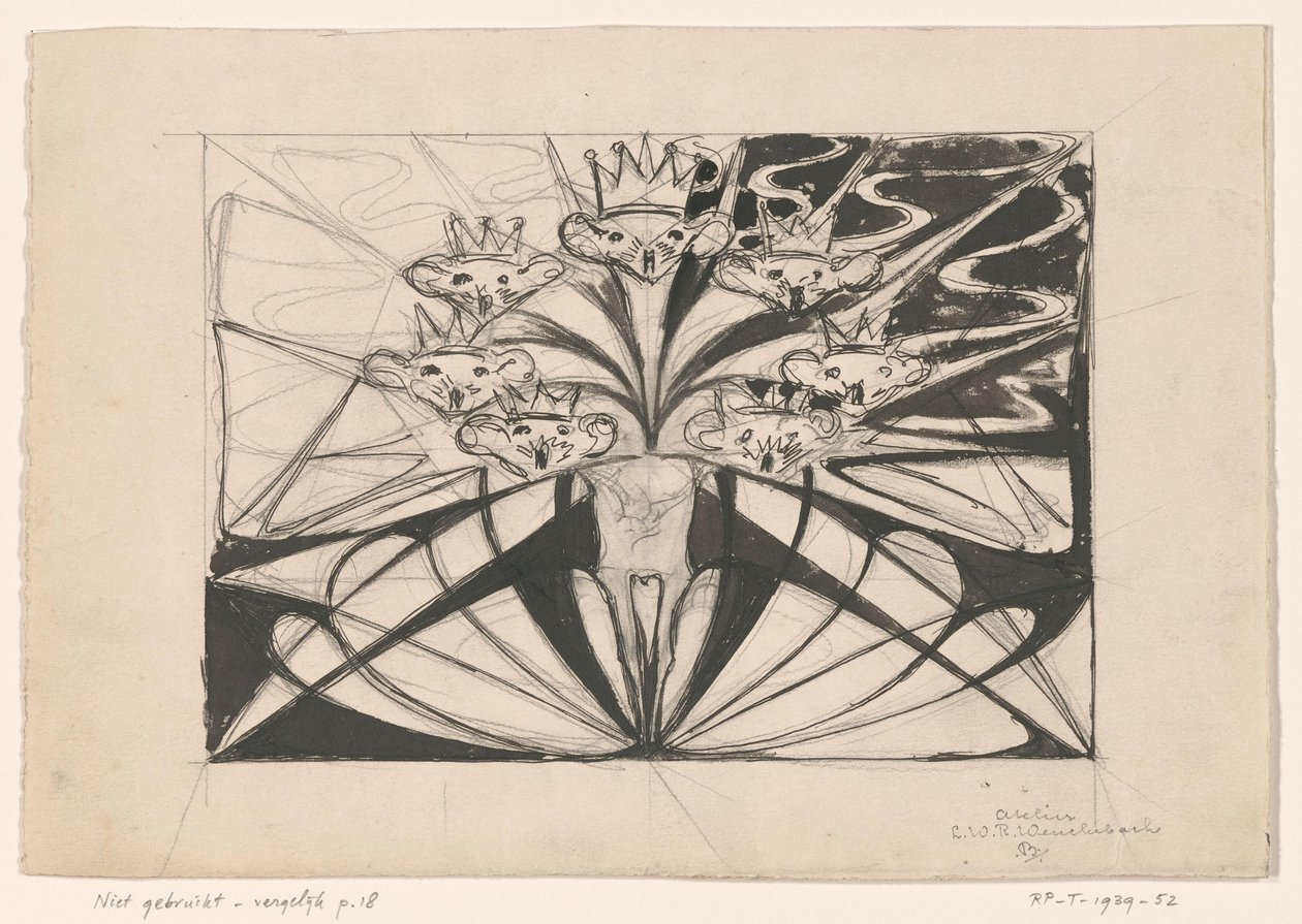 Siete cabezas de ratón coronadas de Ludwig Willem Reymert Wenckebach