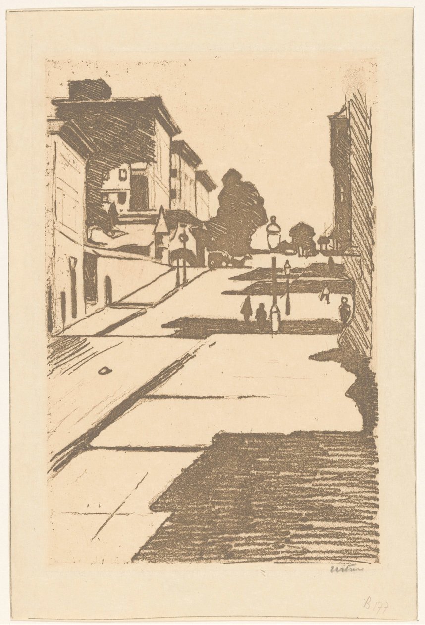 Vista de la calle Maison y del hotel Fairmont en San Francisco de Willem Witsen (signed by artist)