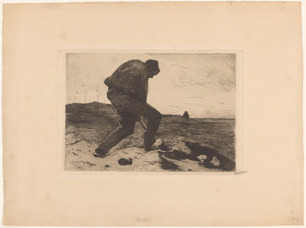 Heiwerker de Willem Witsen (signed by artist)