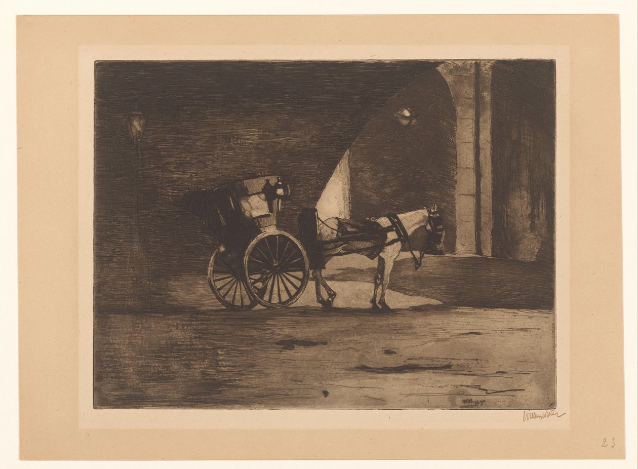 Transporte bajo el puente de Waterloo en Londres de Willem Witsen (signed by artist)