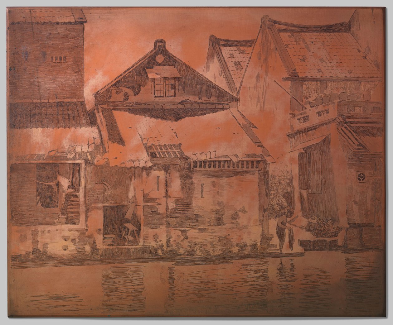 Batavia, casas en el kali de Willem Arnoldus Witsen