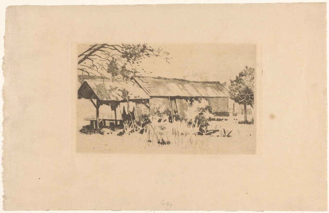 Outhouse en la naturaleza en Java de Willem Arnoldus Witsen