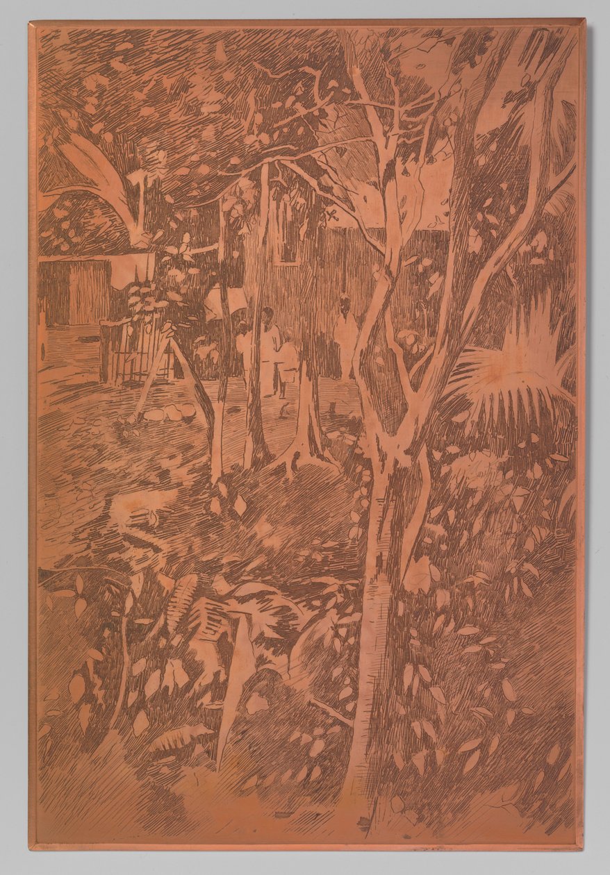 Ansicht in der Kampong, Buitenzorg de Willem Witsen