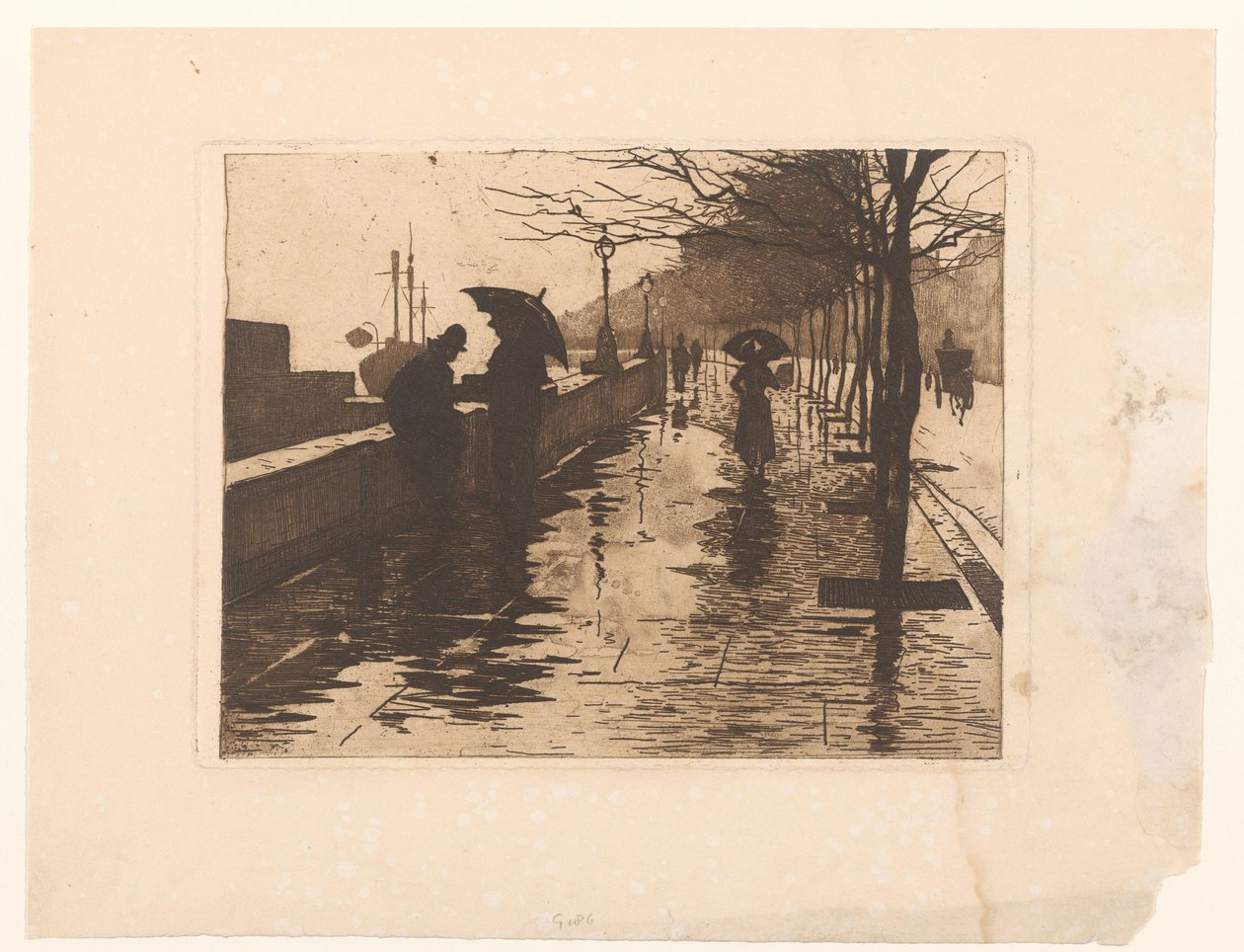 Vista de Victoria Embankment en Londres de Willem Arnoldus Witsen