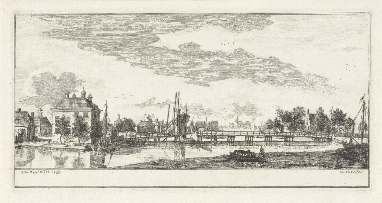 Vista del pueblo de Uithoorn de Willem Writs