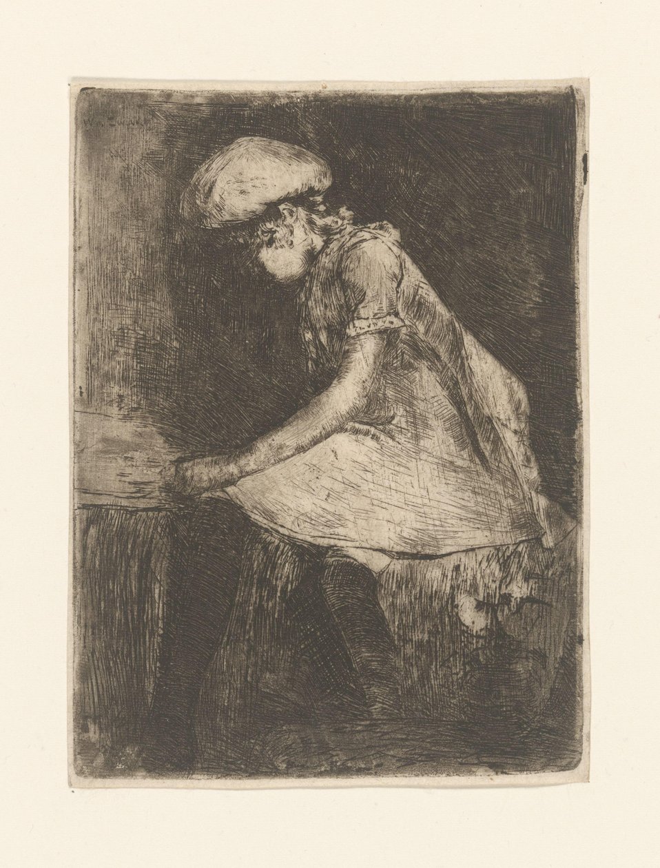Reading girl (en profil) (título original) de Willem de Zwart (signed by artist)