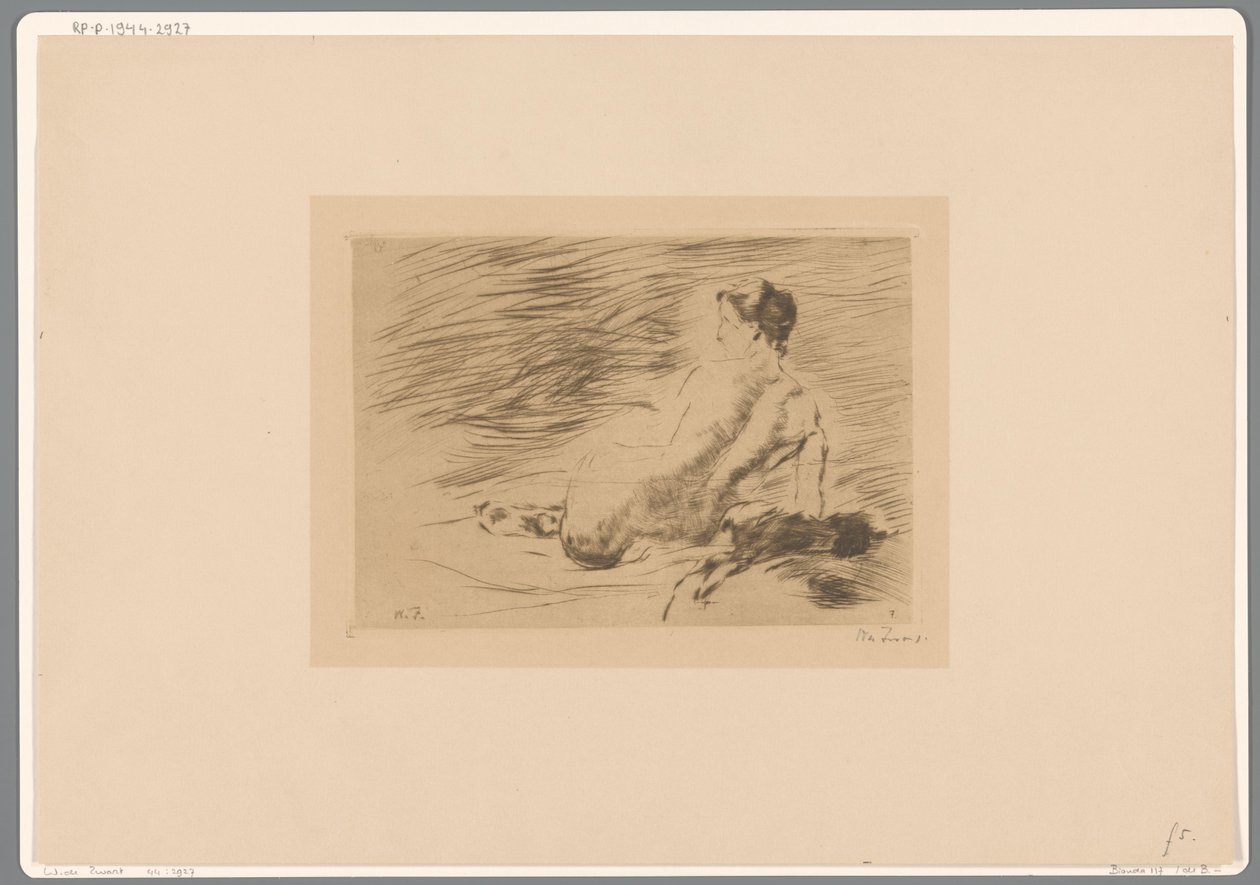 Mujer desnuda recostada
Desnudo recostado (título original) de Willem de Zwart (signed by artist)