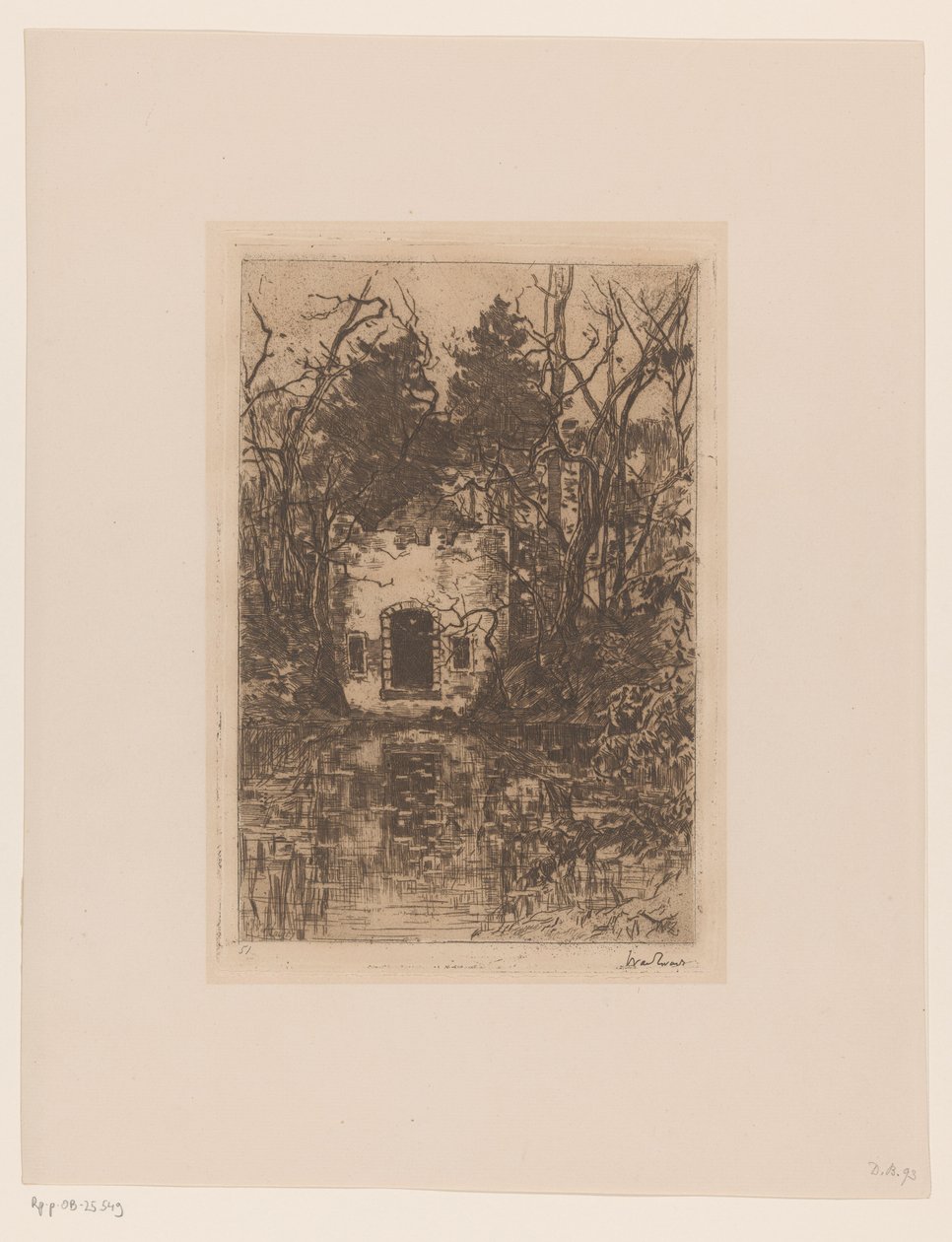 Ruinas junto a un estanque
Ruinas en un estanque (Lage Vuursche) (título original) de Willem de Zwart (signed by artist)