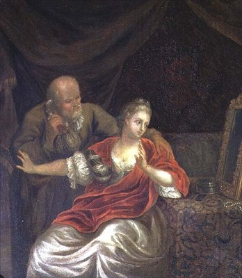 Una Oferta Rechazada de Willem van (after) Mieris