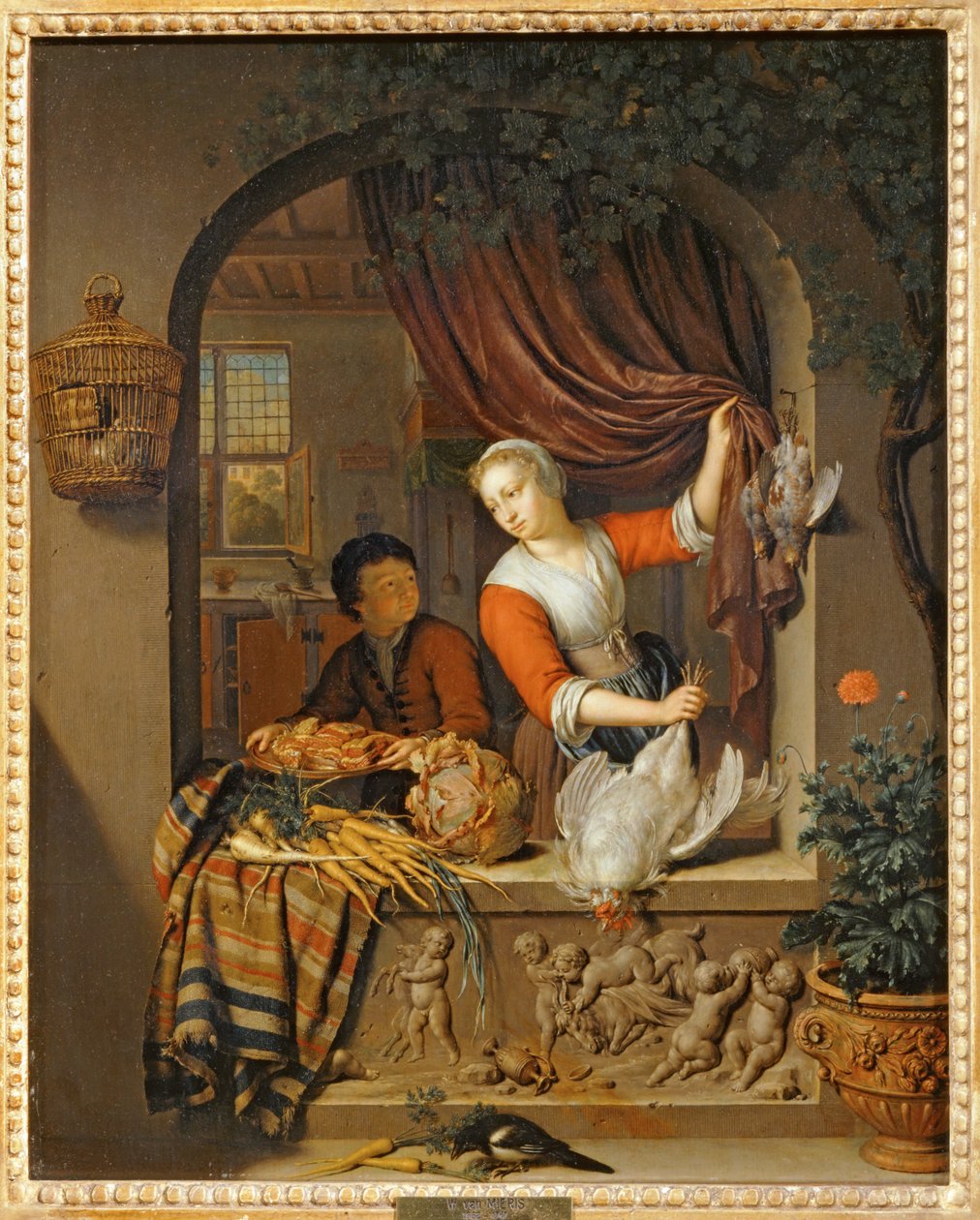 La cocina ... de Willem van (after) Mieris