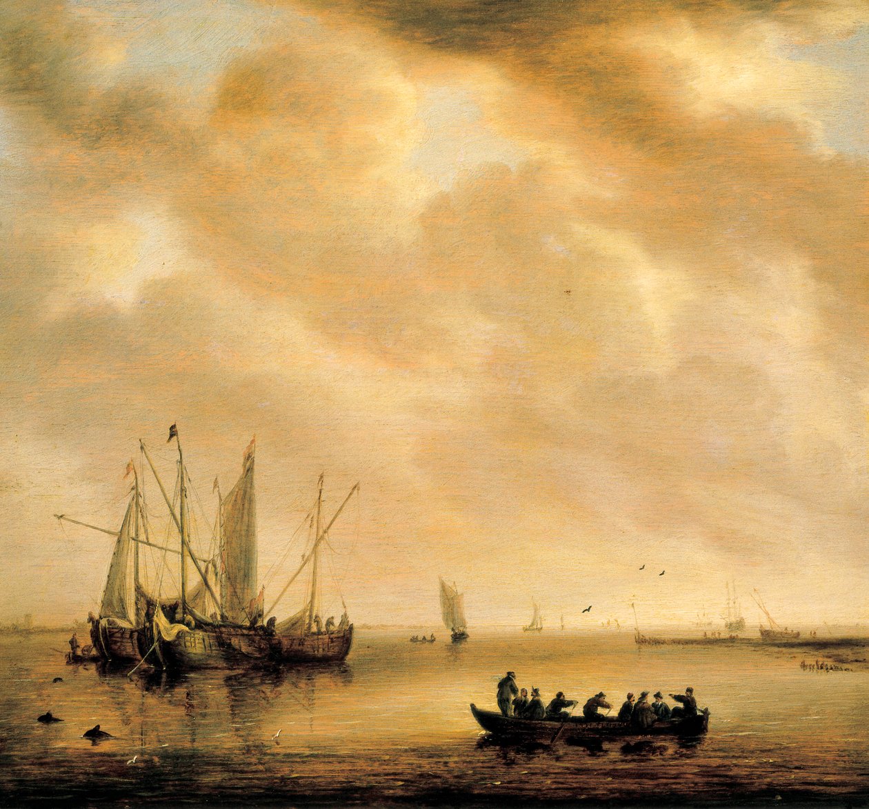 Paisaje marino de Willem van Diest