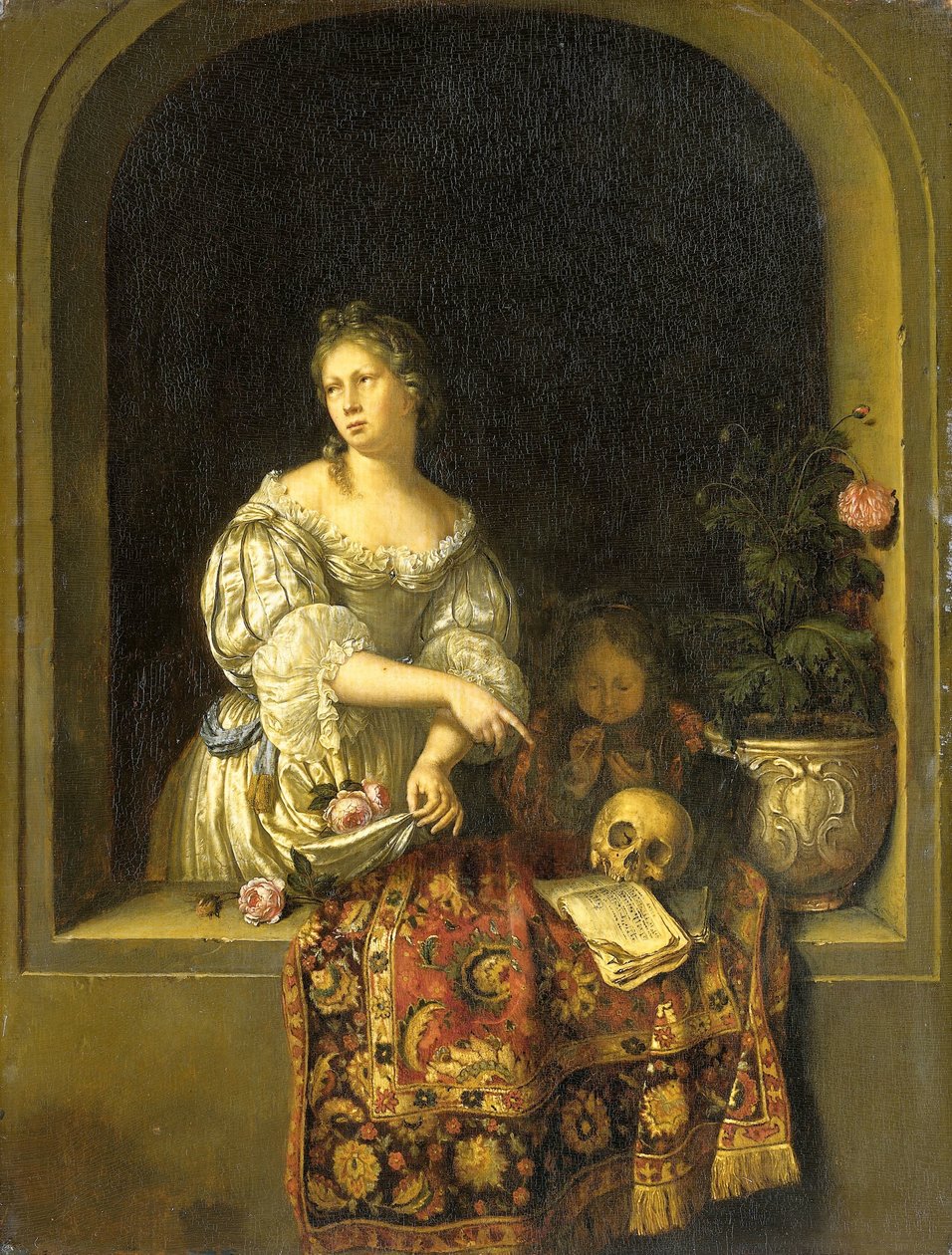 Alegoría de la Transitoriedad de Willem van Mieris (attributed to)