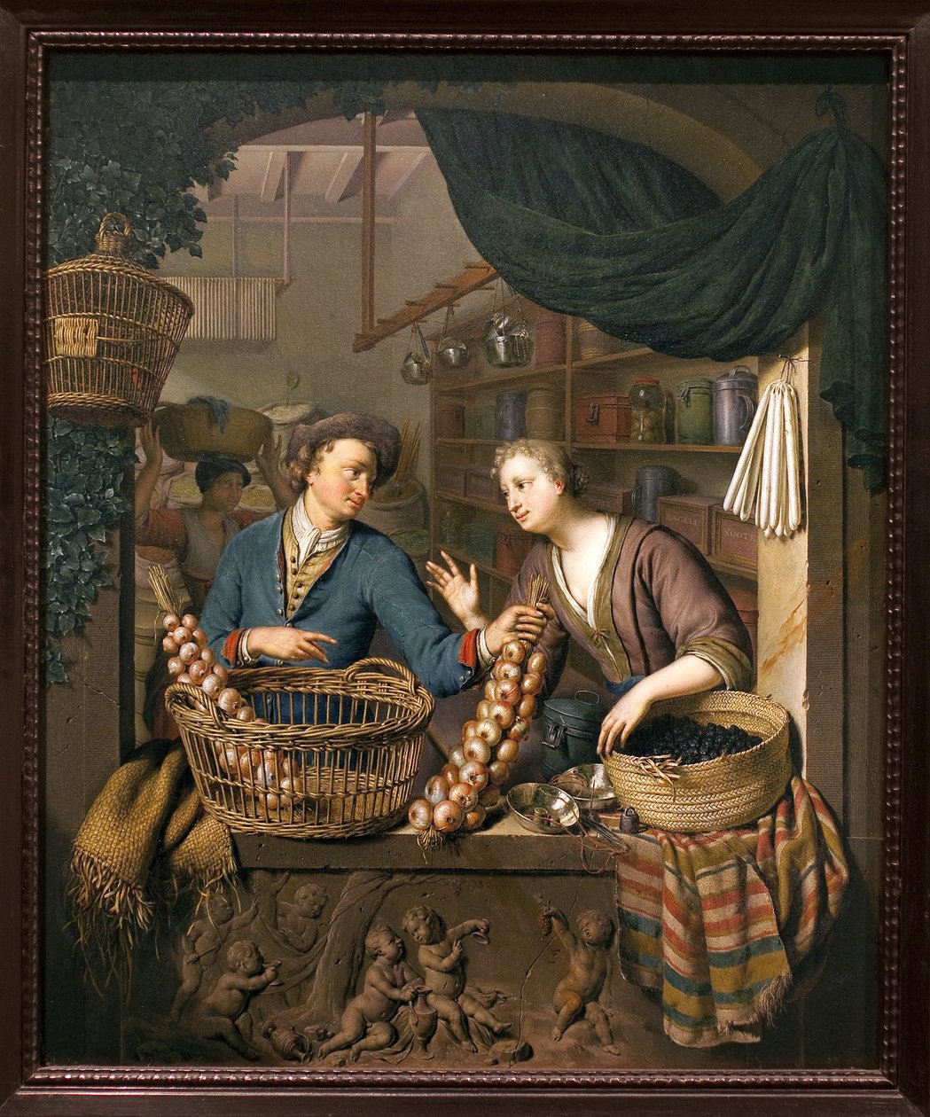 Vendedor de cebollas de Willem Van Mieris