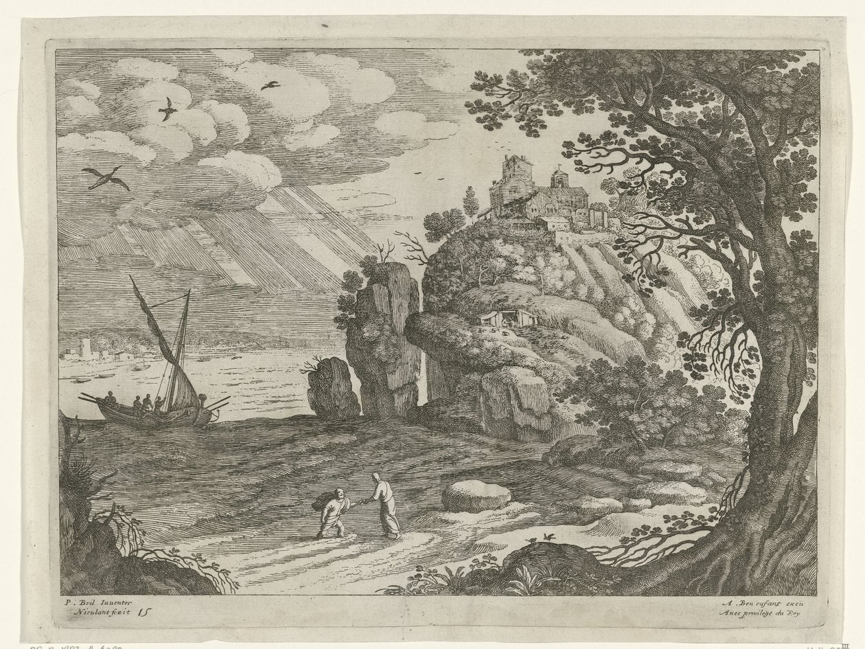 captura milagrosa Paisajes italianos (título de la serie) de Willem van Nieulandt (II)