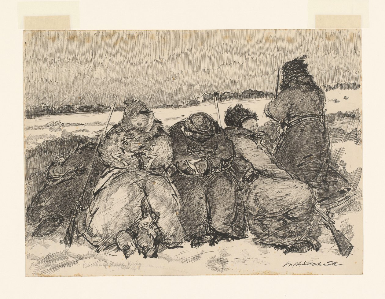 Frische fröhliche Krieg (título original del objeto) de Willem van Schaik (signed by artist)