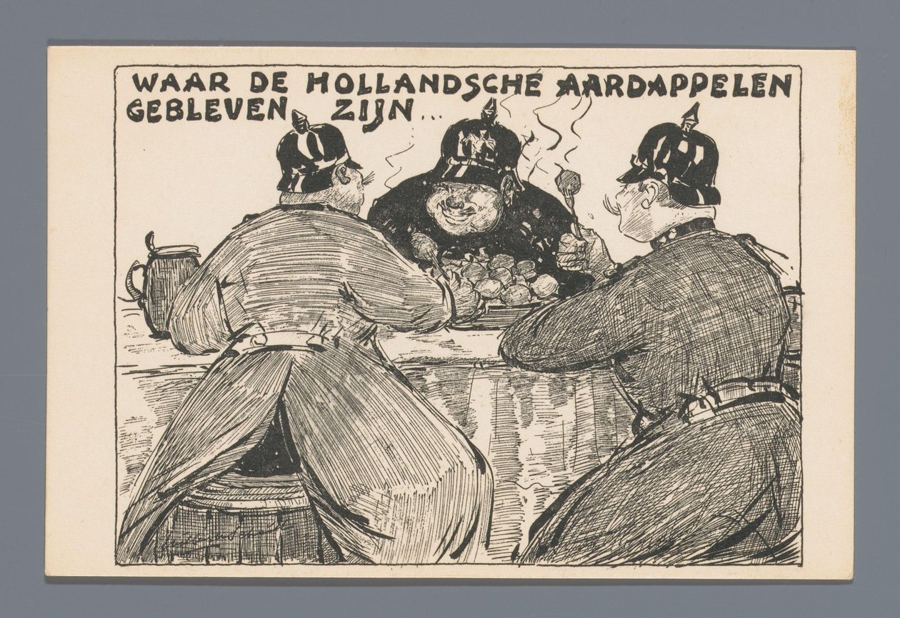 Donde han ido las papas holandesas... (título sobre el objeto) de Willem van Schaik