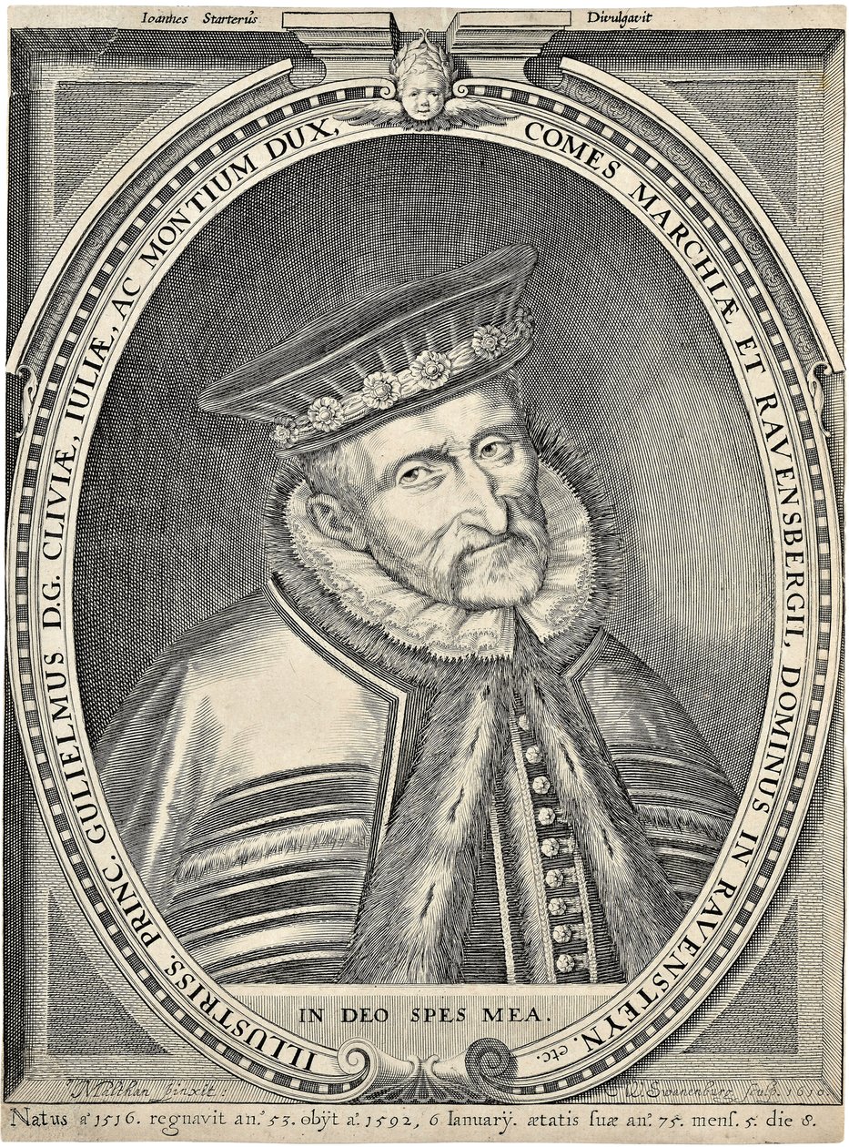 Retrato del Duque Guillermo de Jülich-Cleves-Berg 1516-1592, 1610 de Willem van Swanenburgh