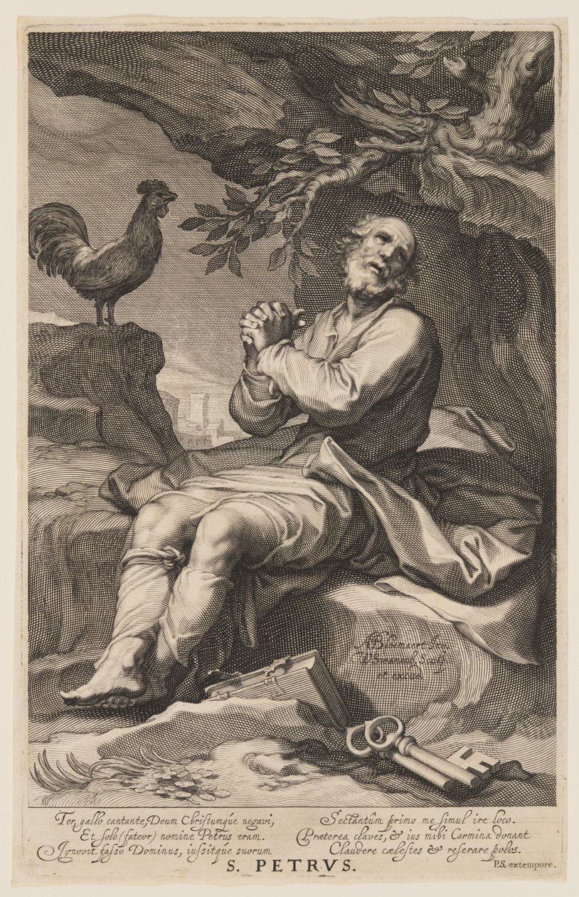 San Petrus, de Pecadores del Antiguo y Nuevo Testamento de Willem van Swanenburgh