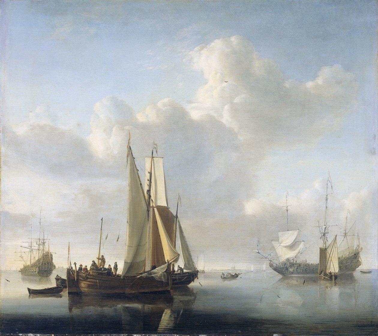 Barcos ante la costa
Barcos frente a la costa de Willem van de Velde (II)