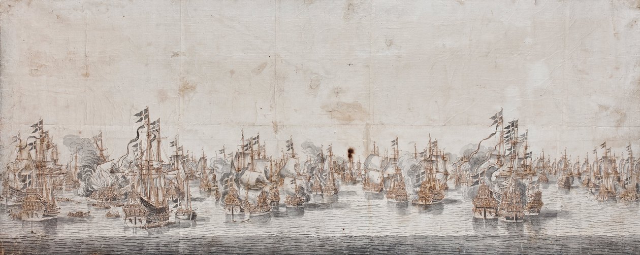Batalla de Fehmarn, c.1650 de Willem van de Velde
