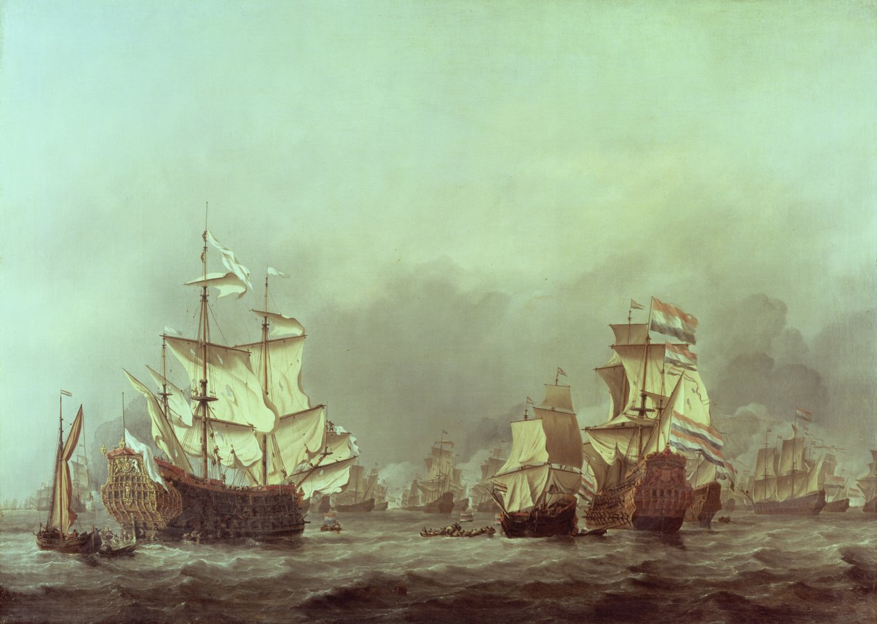 La rendición del Príncipe Real, 3 de junio de 1666 de Willem van de Velde