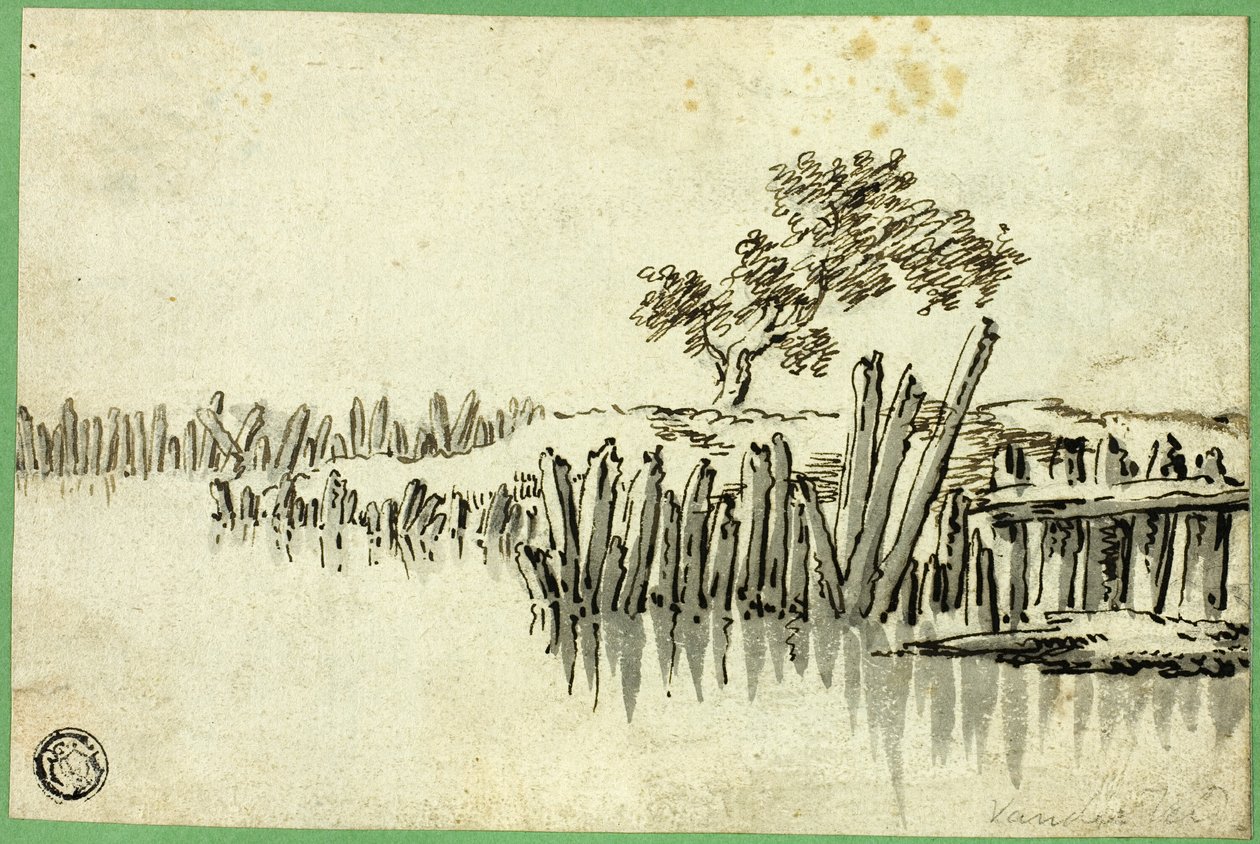 Arroyo con pilotes de Willem van de Velde I