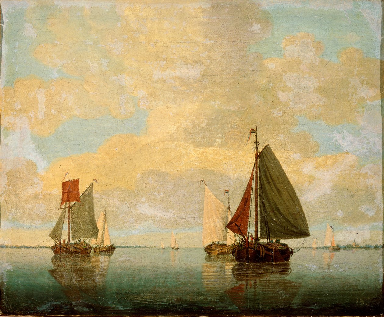 Barcos de vela, siglo XVII de Willem van de Velde the Younger