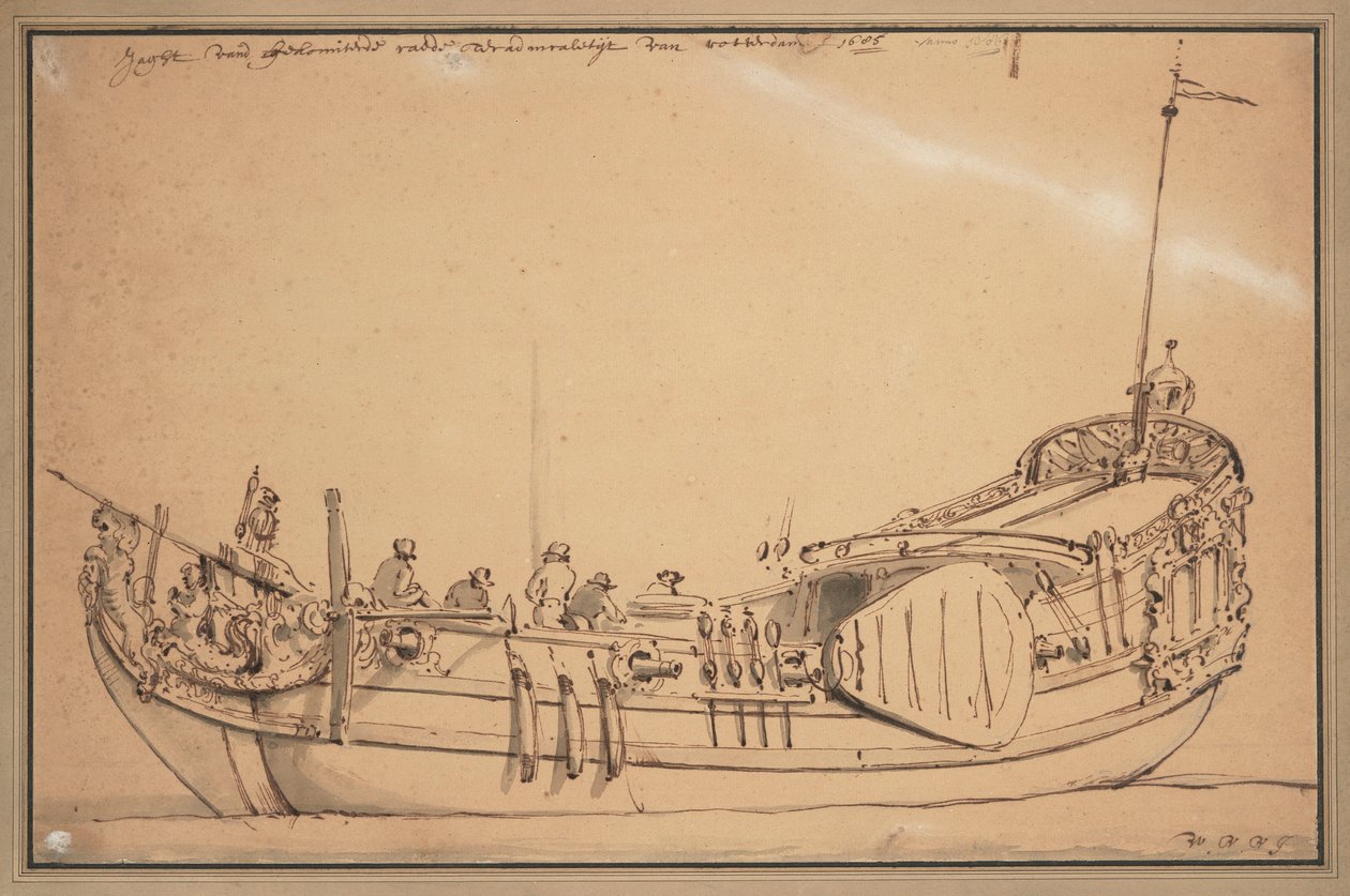 Yate del Almirantazgo del Mosa de Willem van de Velde the Younger