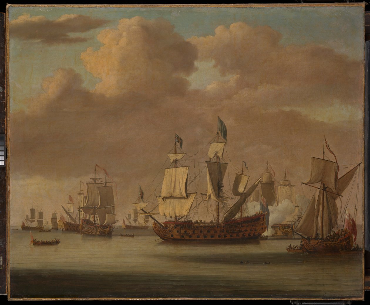 Calma: el "Royal James", un yate real y otras embarcaciones de Willem van de the Elder Velde