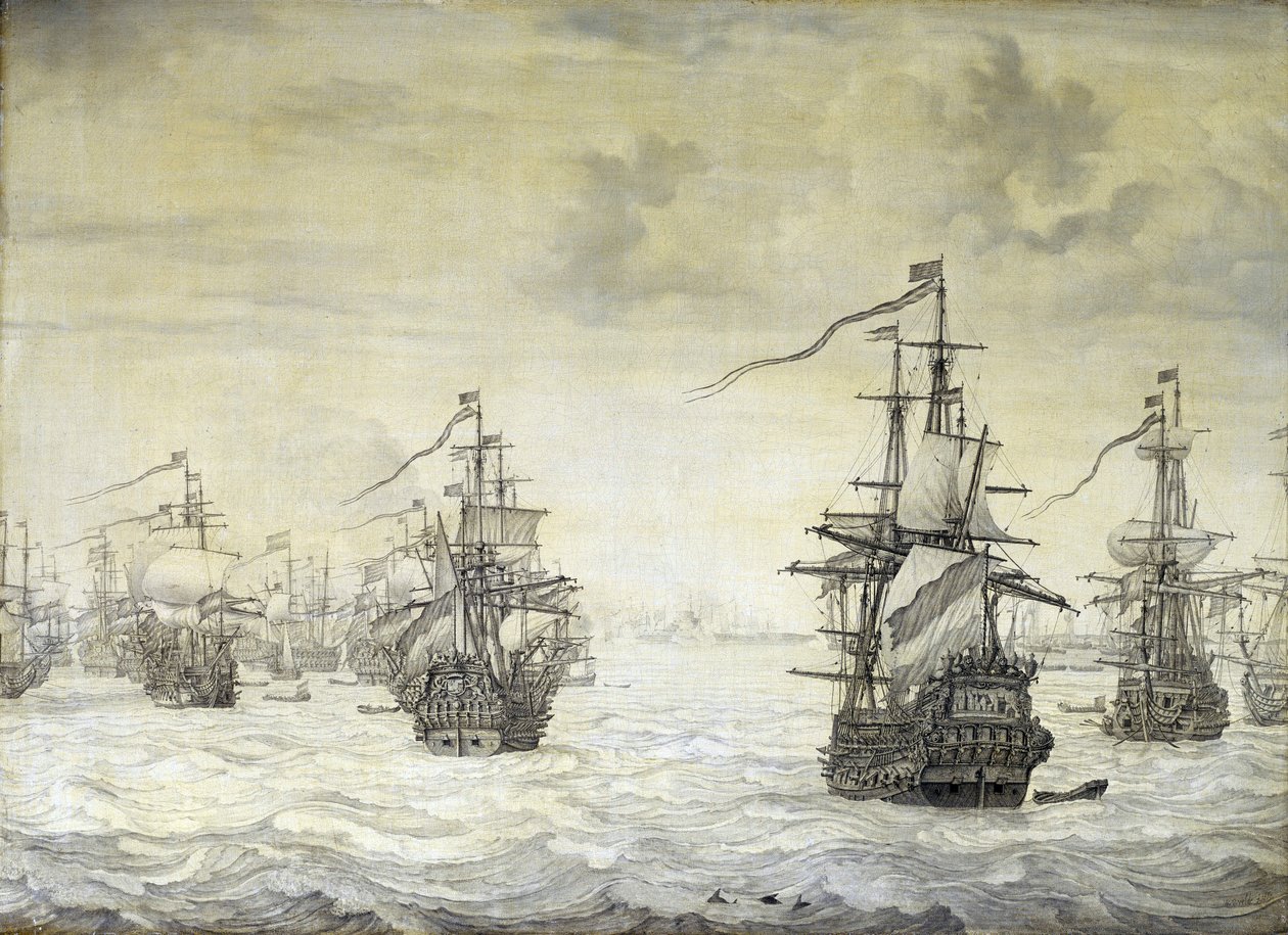 Segunda guerra anglo-holandesa (anglo-holandesa) de Willem van de the Elder Velde