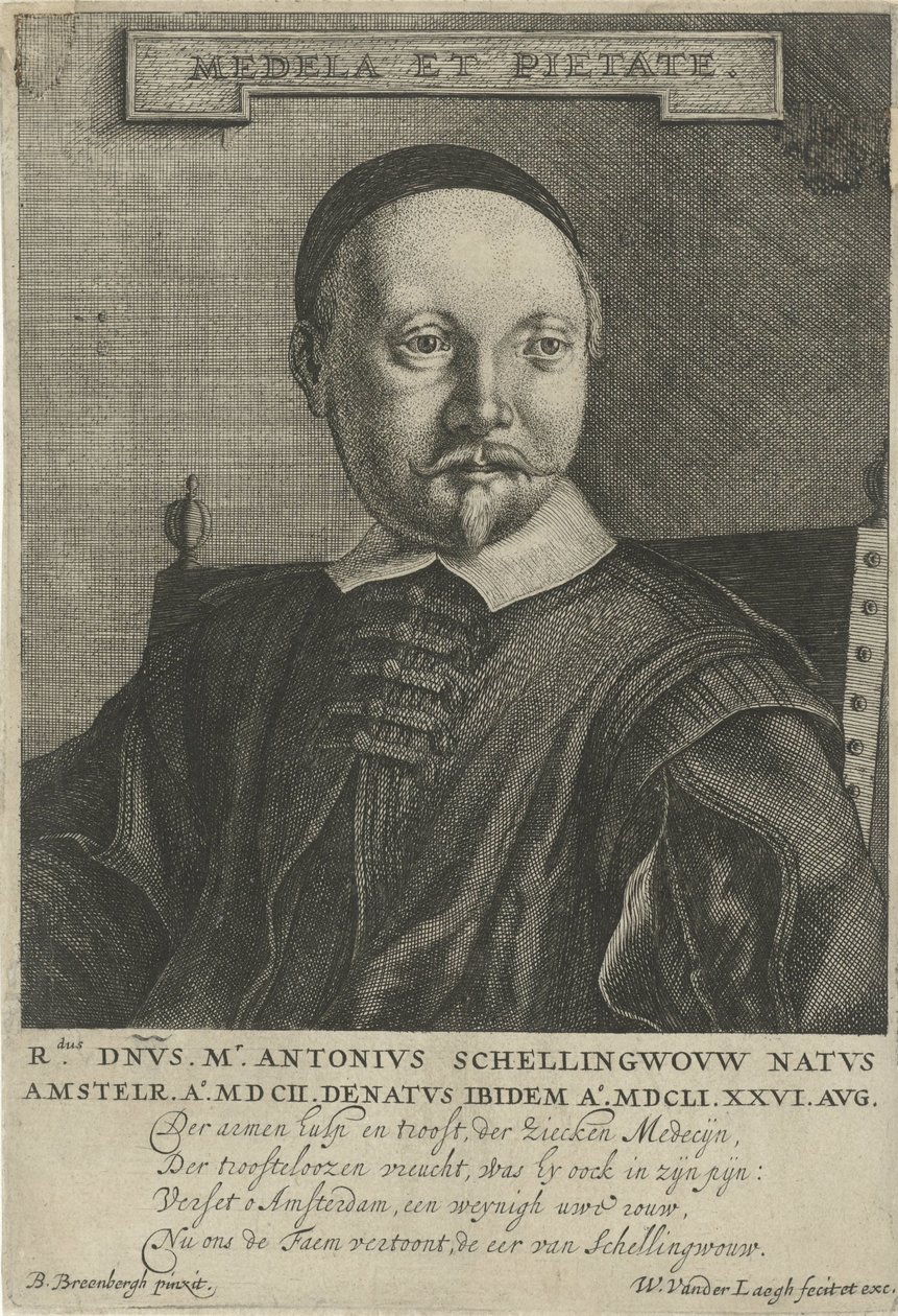 Retrato de Antonio Schellingwou de Willem van der Laegh
