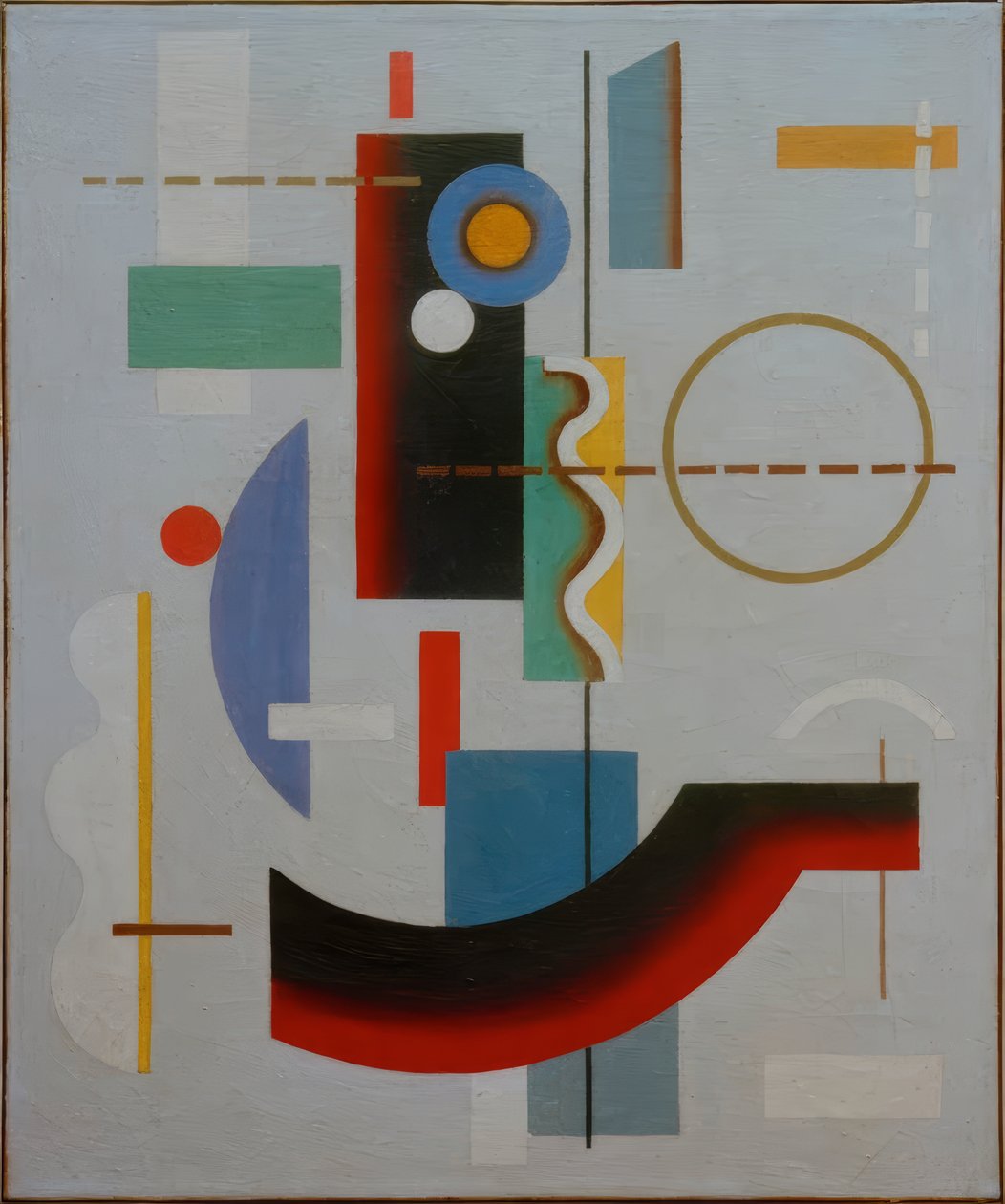 Forma geométrica flotante de Willi Baumeister