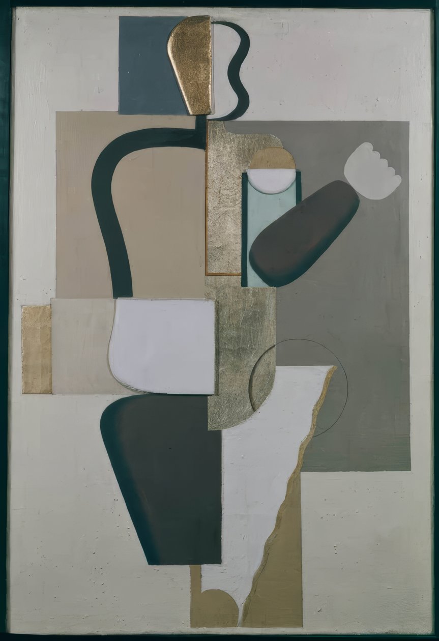 Cuadro mural con metales de Willi Baumeister