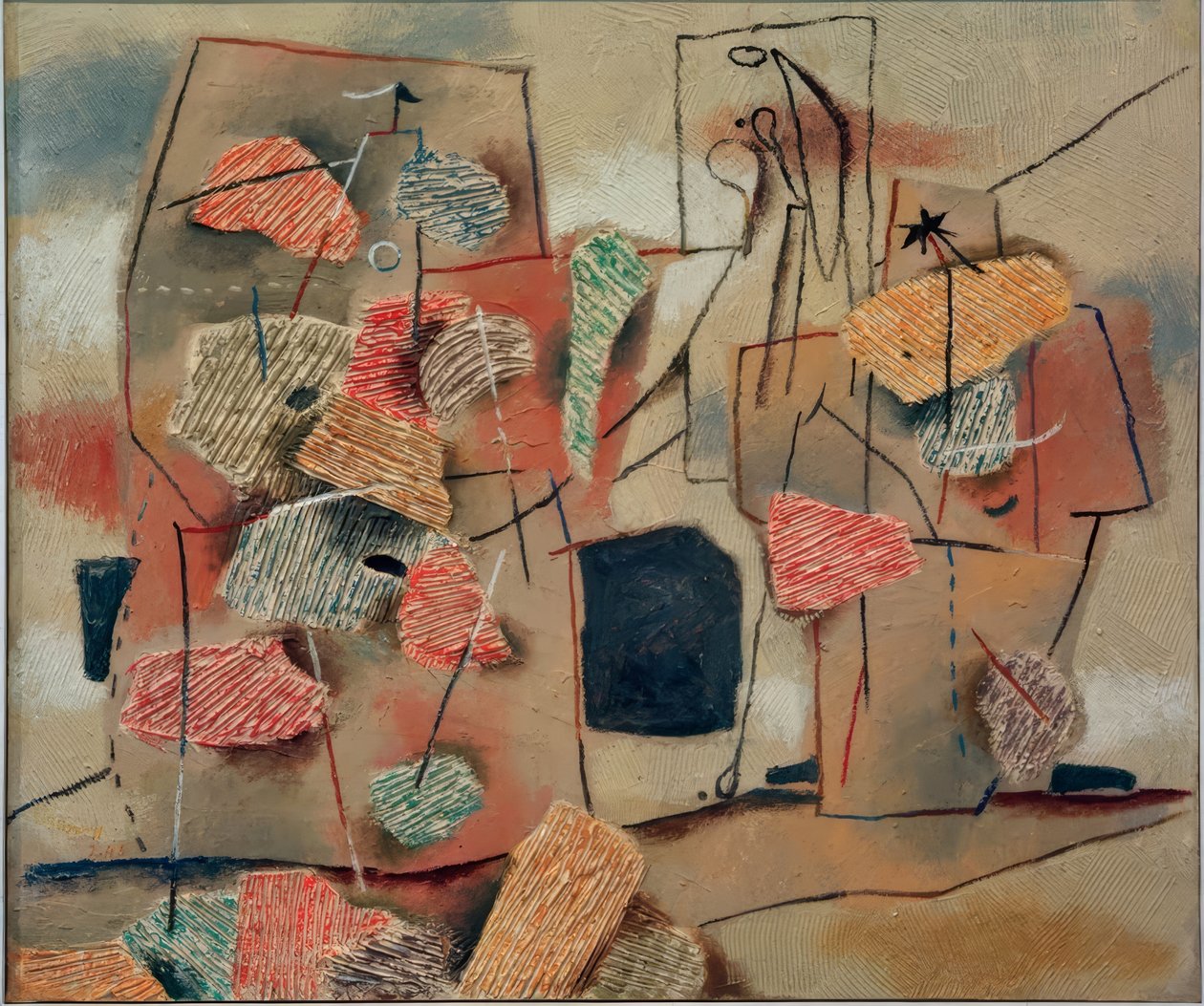 Dos figuras, peinado de Willi Baumeister