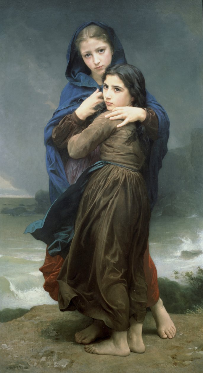 La Tormenta de William-Adolphe Bouguereau