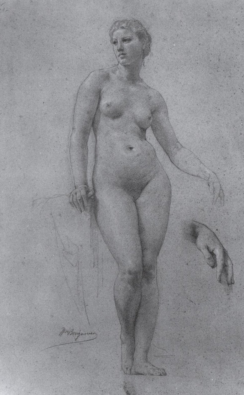 Estudio de desnudo para Venus de William Adolphe Bouguereau