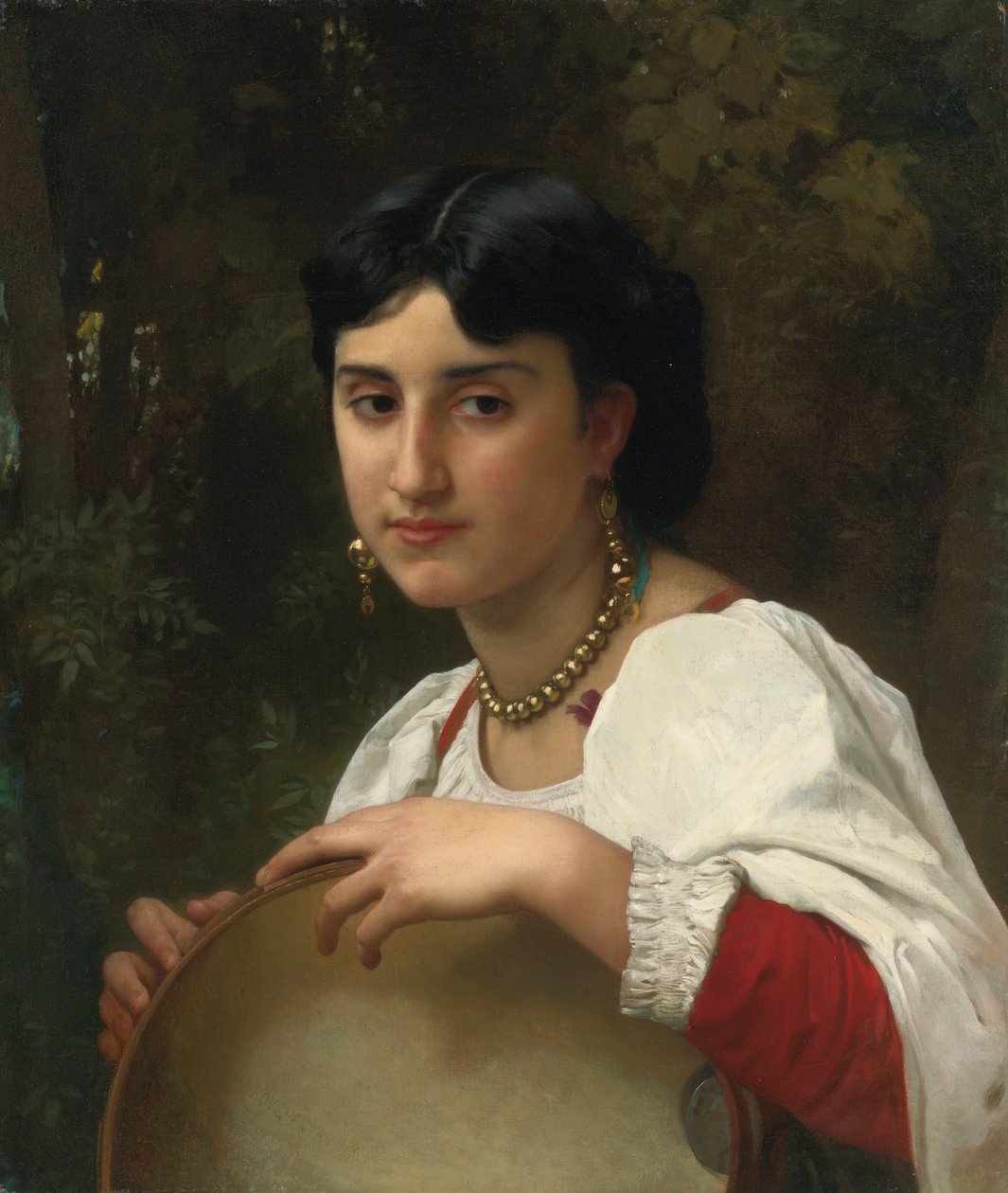 Italiana con pandereta de William-Adolphe Bouguereau