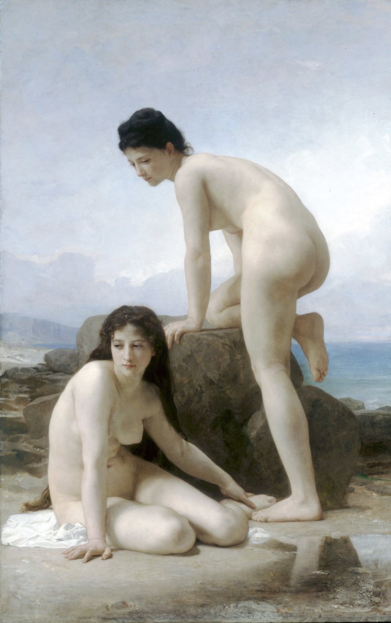Las dos bañistas de William Adolphe Bouguereau