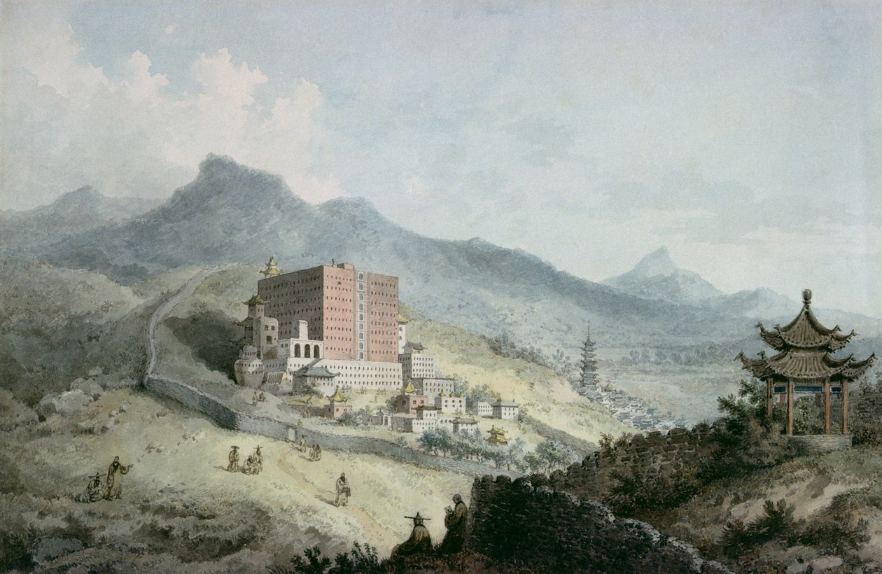 Poo Ta La, o Gran Templo de Fo, cerca de Zehol, Tíbet, China de William Alexander