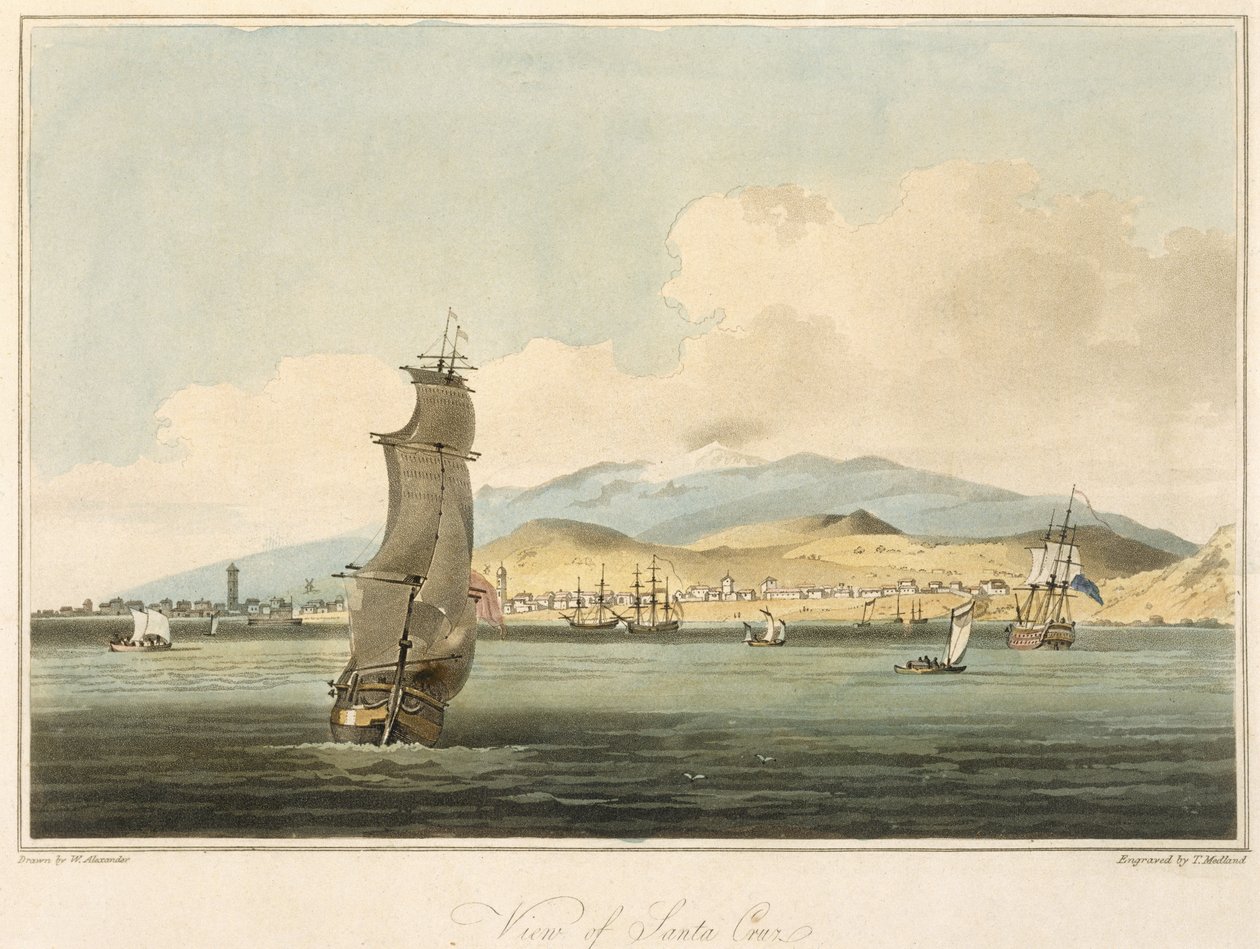 Vista de Santa Cruz, placa 3 de 