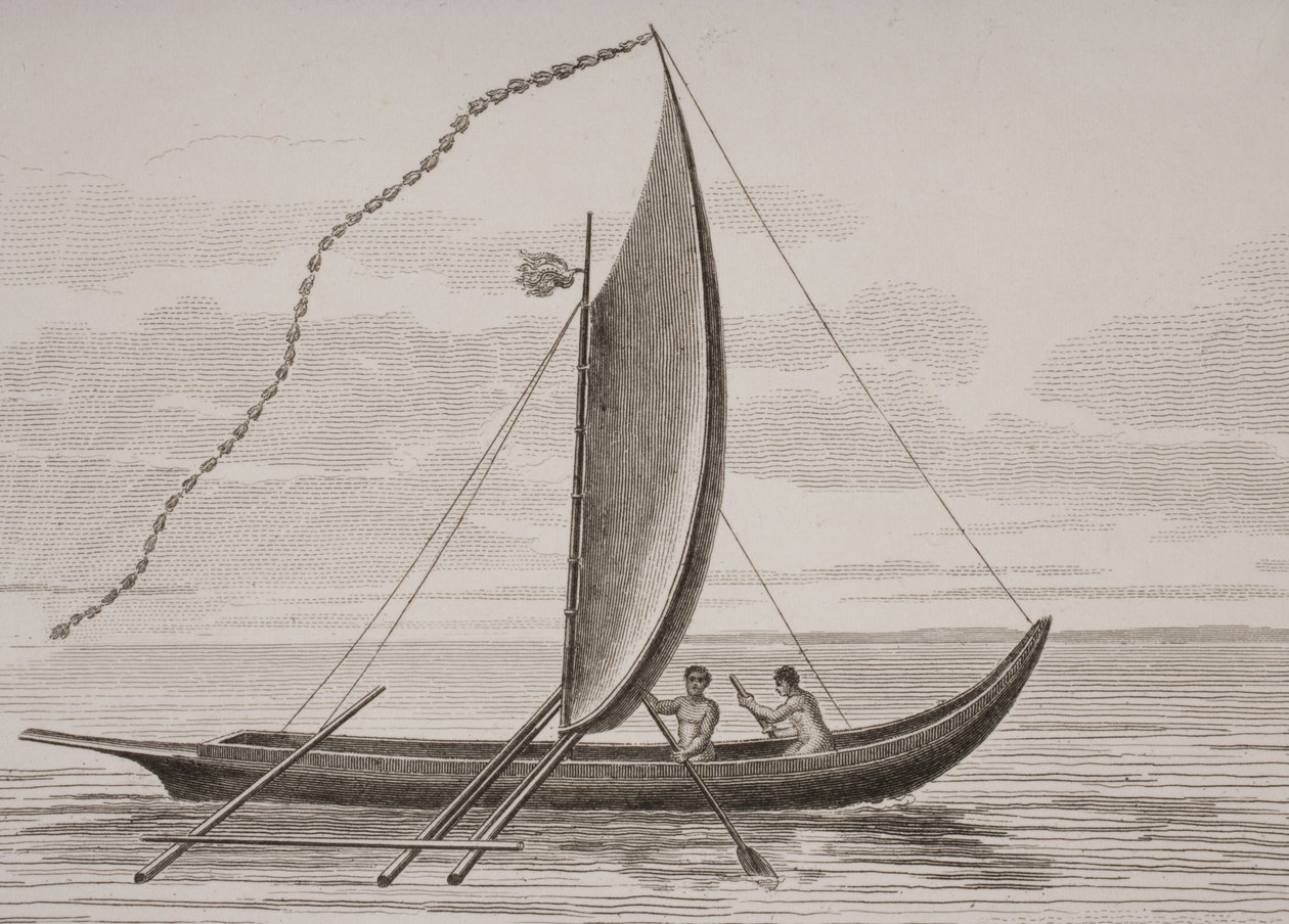 Una Pahie, grabado por Thomas Milton (1743-1827) 1820 de William Anderson
