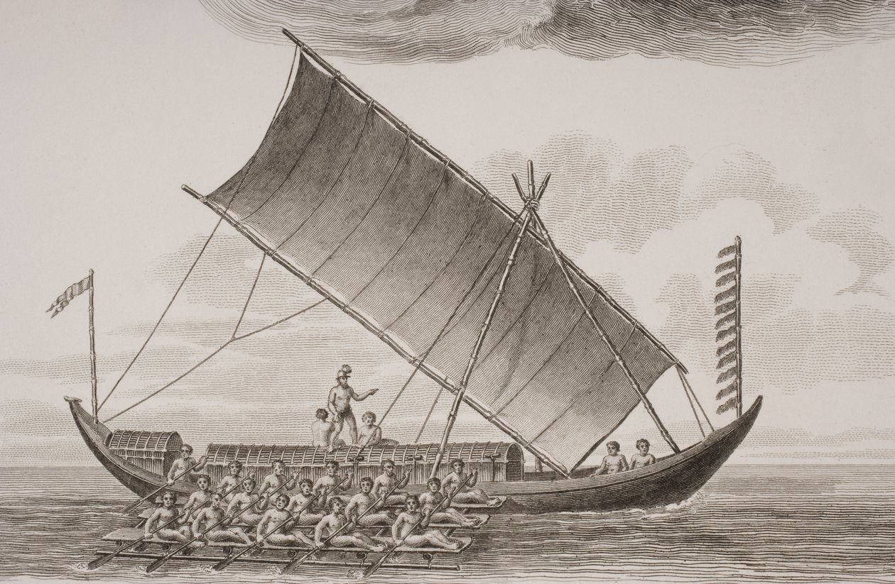 Un caracore de Borneo, grabado por Thomas Milton (1743-1827) 1820 de William Anderson