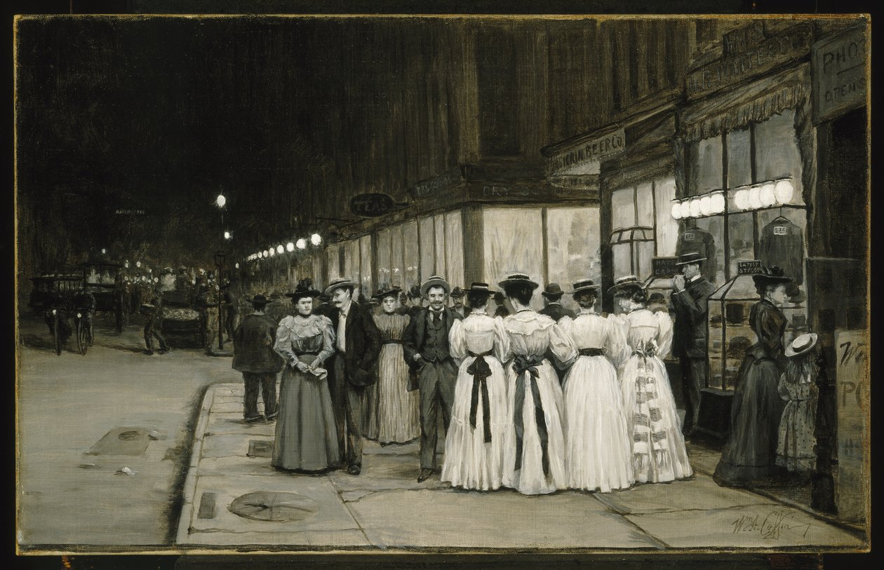 Sábado por la Noche en Agosto - Octava Avenida de William Anderson Coffin