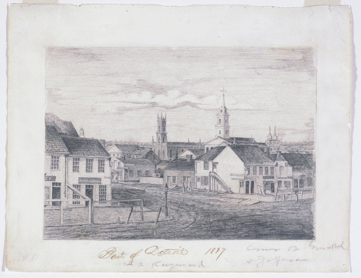 Parte de Detroit en 1837, c.1837 de William Asa Raymond